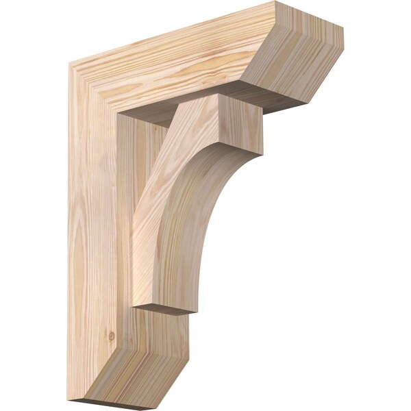 Ekena Millwork Westlake Slat Smooth Bracket w/ Offset Brace, Douglas Fir, 5 1/2"W x 14"D x 18"H BKT0604X14X18WTL06SDF - main